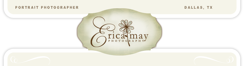 Erica May Photography {the blog} logo